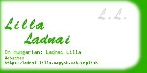 lilla ladnai business card